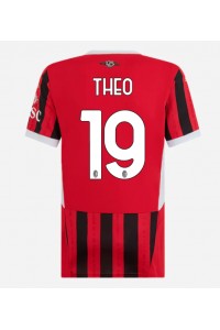 AC Milan Theo Hernandez #19 Fotballdrakt Hjemme Klær Dame 2024-25 Korte ermer